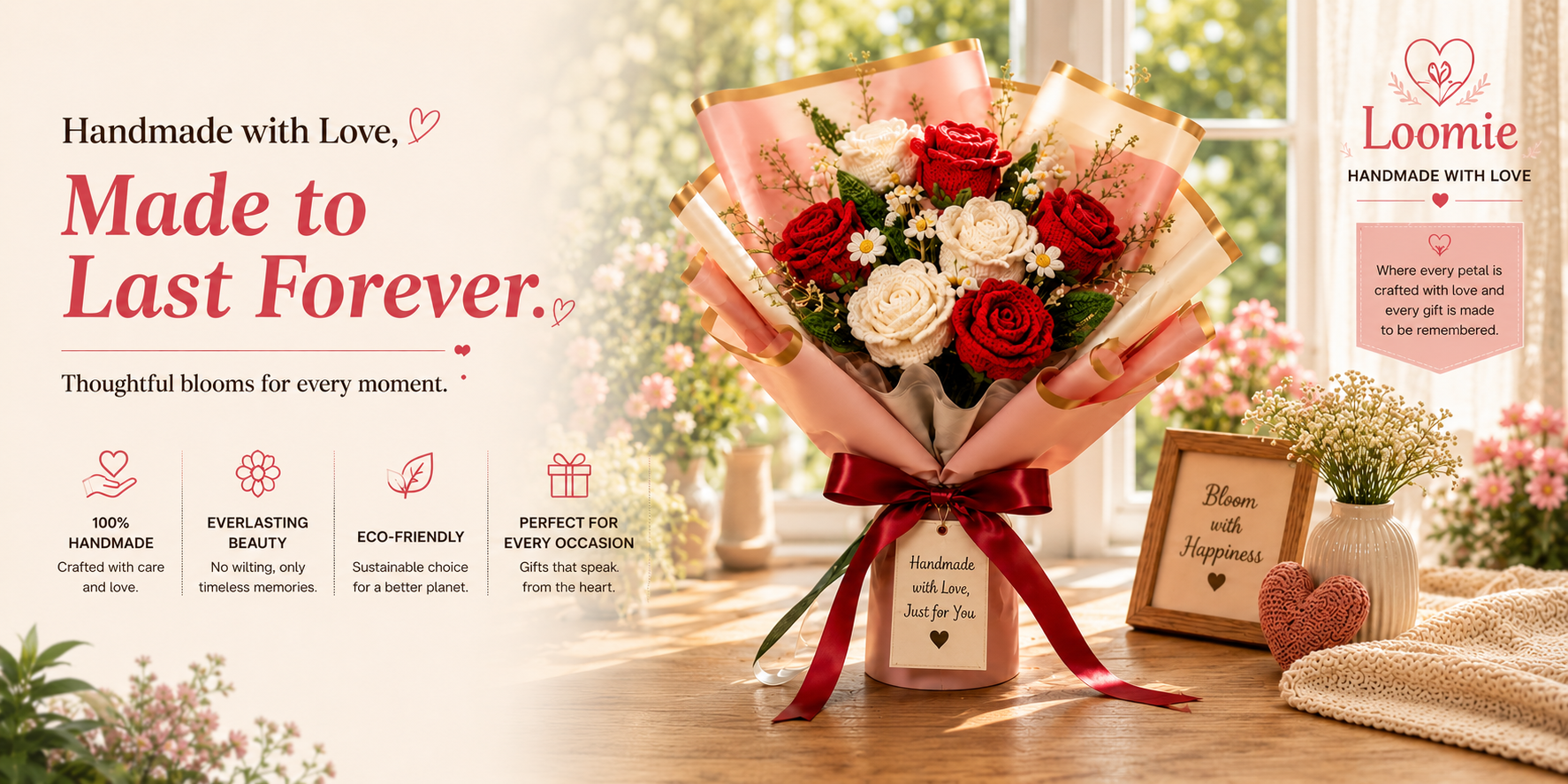 Handmade with Love, Made to Last Forever